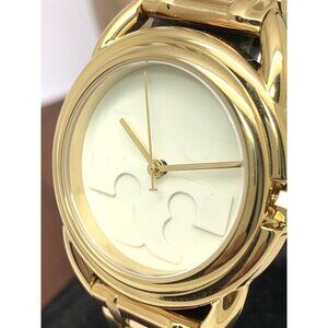 Tory Burch Women's Watch TBW7220 Miller Quartz Cream Dial Gold Stainless…